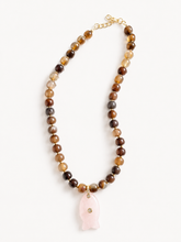 Load image into Gallery viewer, Driftwood Blush Beaded Necklace