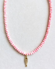 Load image into Gallery viewer, Coastal Catch Beaded Fish Necklace