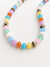 Load image into Gallery viewer, Mixed Signals Rainbow Beaded Necklace