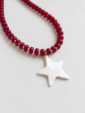 Load image into Gallery viewer, Crimson Game Day Star Necklace