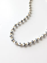 Load image into Gallery viewer, Noir Bloom Porcelain Necklace