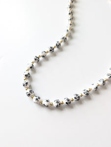 Noir Bloom Porcelain Necklace