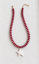 Load image into Gallery viewer, Crimson Game Day Star Necklace