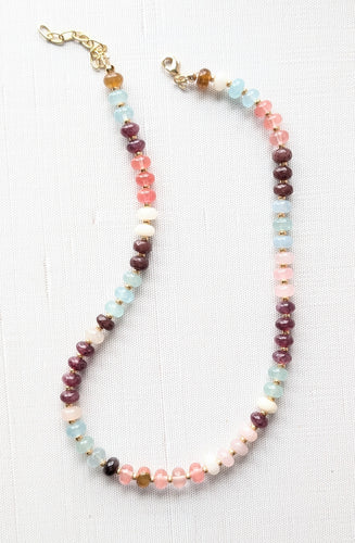 Berry Sky Beaded Necklace