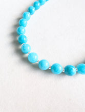 Load image into Gallery viewer, Aqua Chunky Beaded Necklace