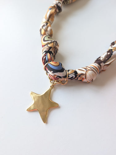 Stardust Bloom Scarf Necklace
