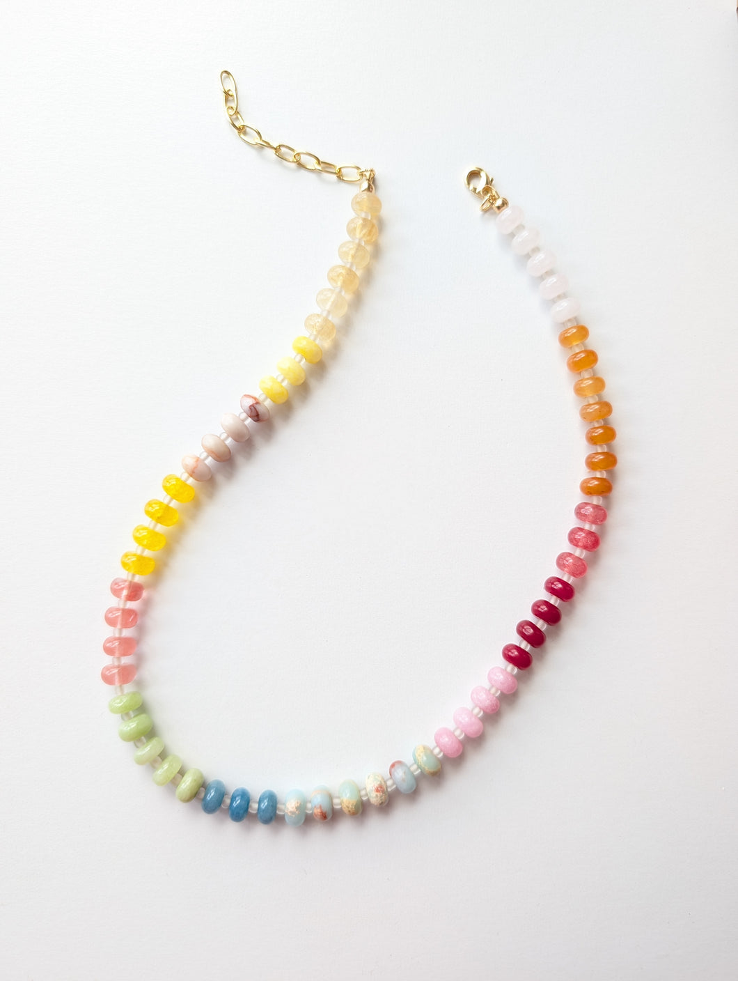Sunwashed Mosaic Beaded Necklace