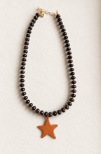 Load image into Gallery viewer, Espresso Star Beaded Necklace