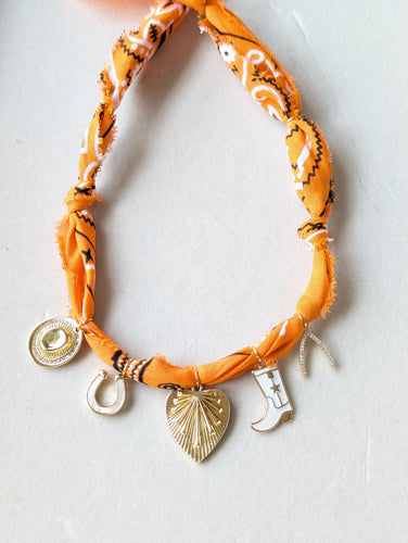 Tennessee Charm Bandana Necklace