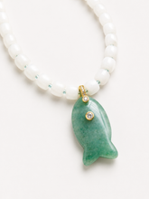 Load image into Gallery viewer, Seaglass Fish Necklace