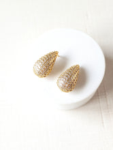 Load image into Gallery viewer, Golden Drip Pave Earring