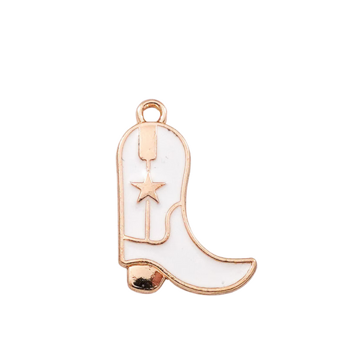 White Enamel Boot